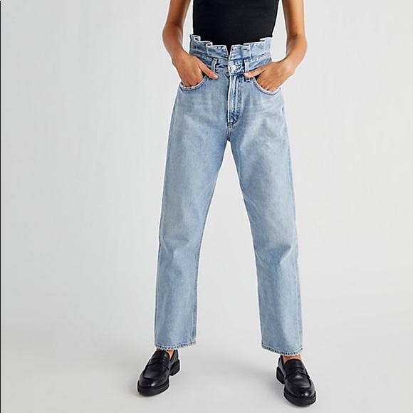 Agolde Lettuce Waistband Reworked Jeans 